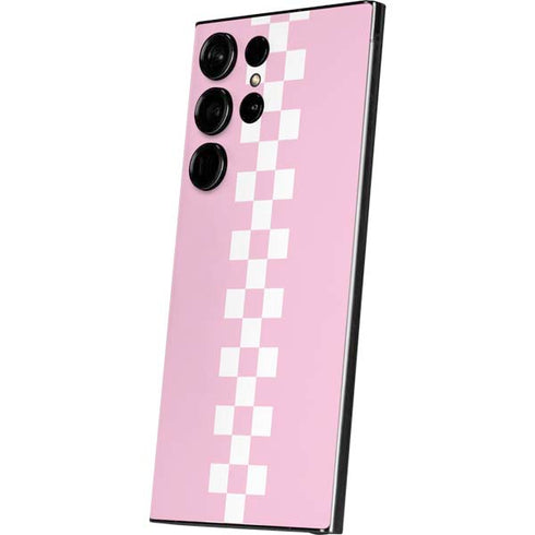 Pink Checkerboard Galaxy S25 Ultra Skin